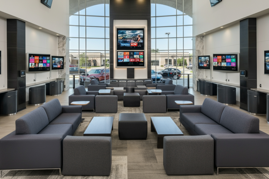 Revving Up Sales: Engaging Car Showroom Guests with DIRECTV FOR BUSINESS